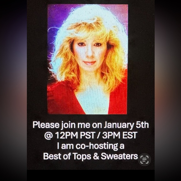 Tops - Please join me on January 5th for “The Best in Tops and Sweaters